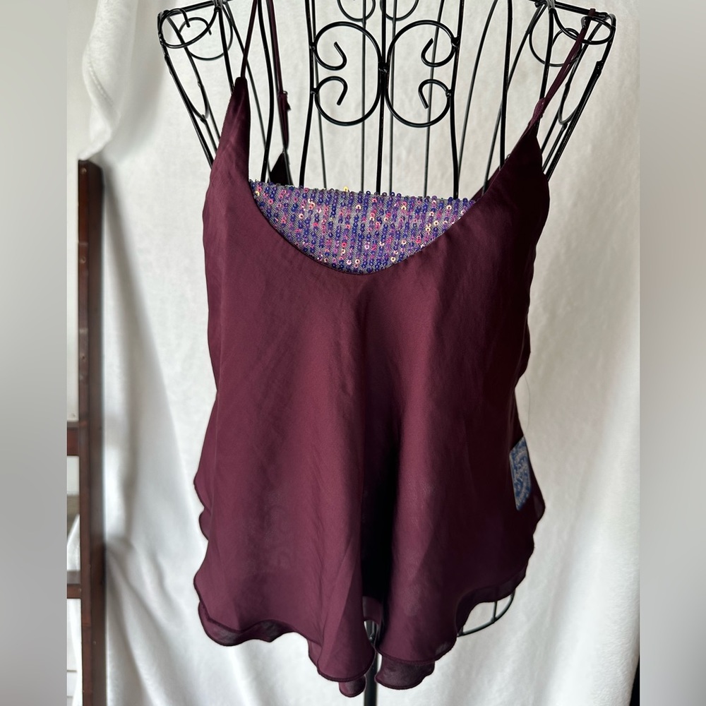 Free PeopleVetiver Bloom Turn it on Cami Top, size XS, Purple